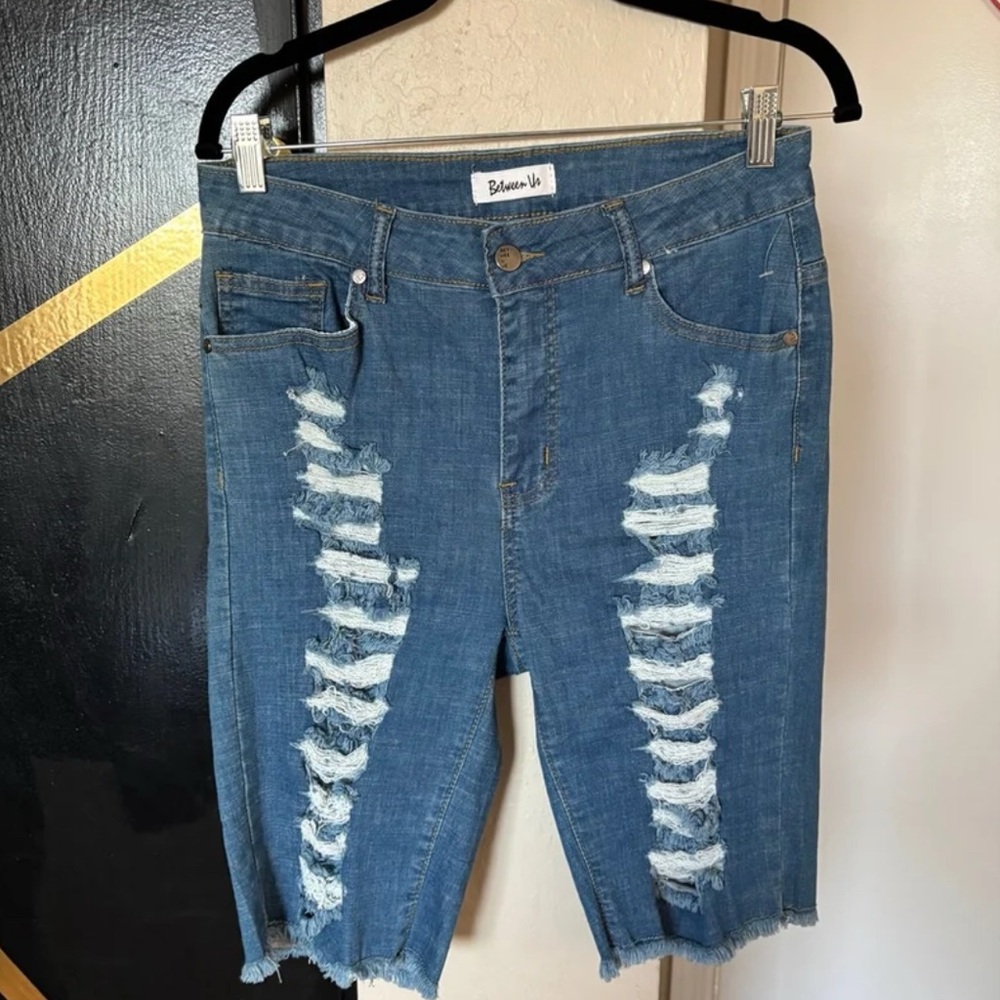 (BETWEEN US) Blue Distressed Jeans